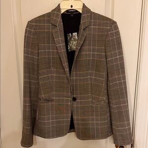 Express Women’s Checkered Glen Plaid Blazer